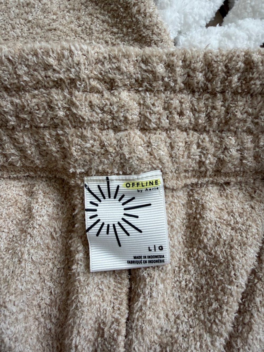 Aerie Offline 2 Piece Lounge Set Tan Size L NWOT - Picture 5 of 8